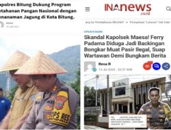 Kapolres Bitung Sibuk Jaga Ketahan Pangan Nasional, Kapolsek Maesa Sibuk Bagikan Uang Koordinasi Pasir Ilegal
