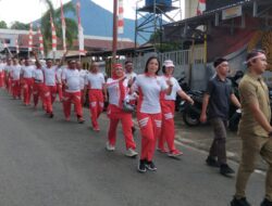 Semarakkan Hari Kemerdekaan ke-80, Polres Bitung Gelar Olahraga Bersama Masyarakat