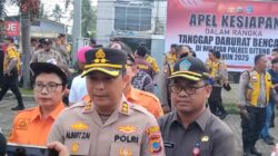 Kapolres Bitung Tegaskan Sinergi Lintas Instansi dalam Apel Kesiapsiagaan Tanggap Darurat