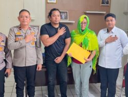 Polres Bitung Hadir Beri Penguatan Moril bagi Keluarga Aipda Angky Koagow