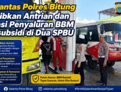 Satlantas Polres Bitung Tertibkan Antrian dan Awasi Penyaluran BBM Bersubsidi di Dua SPBU